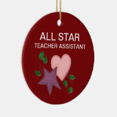 先生のパーソナライズされたアシスタントオーナメント セラミックオーナメント (右)