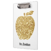 先生のパーソナライズな金ゴールドAppleの机から クリップボード (左)