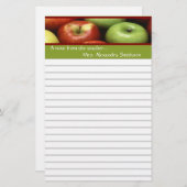 先生のパーソナライズなAppleの文房具からのノート 便箋 (正面/裏面)