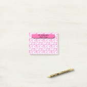 先生のピンクの数学は後it®ノートに用具を使います ポストイット (デスク上)