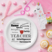 先生のプライド+赤いApple ペーパープレート (パーティー)