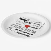 先生のプライド+赤いApple ペーパープレート (アングル)