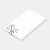 先生のベストの赤いりんごのハートのことわざ ポストイット (アングル)