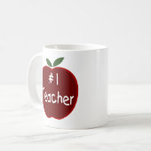 先生のマグのためのApple コーヒーマグカップ (正面左)