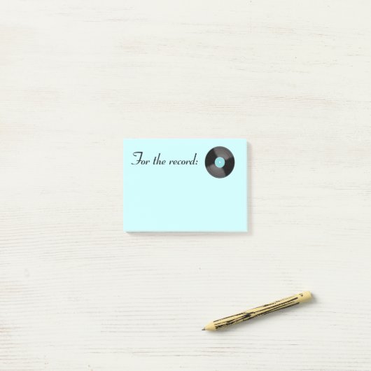 先生のレコードにItノートのギフトを投稿 ポストイット (デスク上)