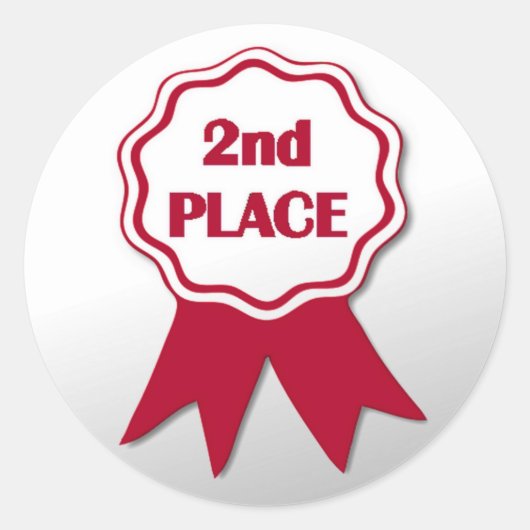 先生のレッドリボン賞のシール ラウンドシール (正面)