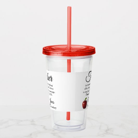 先生のロックスターのカスタム アクリルタンブラー (右)