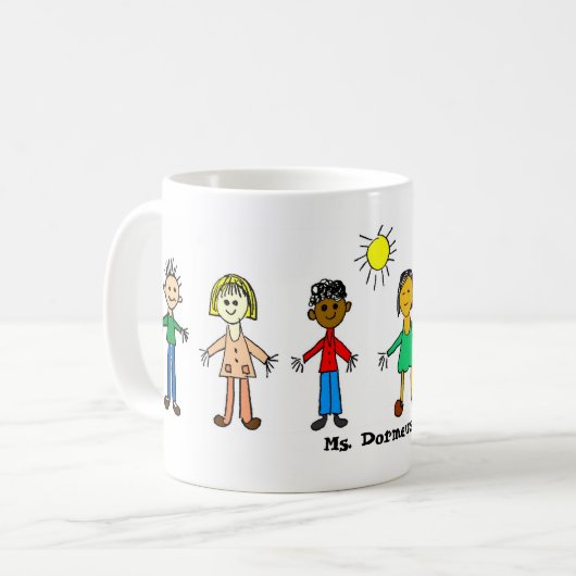 先生の一流のカスタマイズ可能なマグ コーヒーマグカップ (正面左)