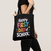 先生の人生ギフト 楽しい学校の初日 トートバッグ (クローズアップ)