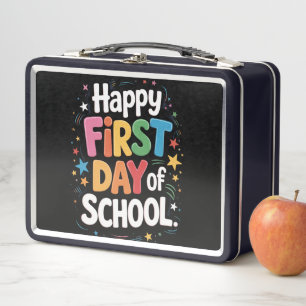 先生の人生ギフト 楽しい学校の初日 メタルランチボックス