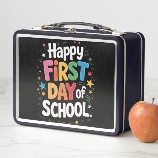 先生の人生ギフト 楽しい学校の初日  メタルランチボックス (インサイチュ)