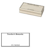 先生の備考ボックス(名前) ラバースタンプ (押印)