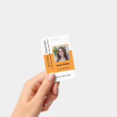 先生の写真ID （従業員または学生の黄色） バッジ (手持ち)