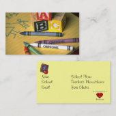 先生の名刺のパーソナライズなテンプレート 名刺 (正面/裏面)