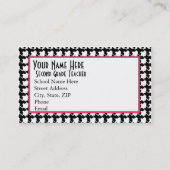 先生の名刺 名刺 (裏面)