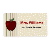 先生の名前タグ ラベル (正面)