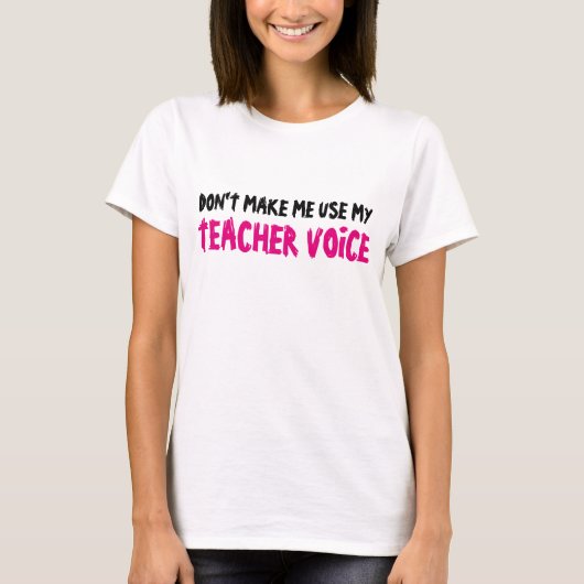 先生の声を使わせないで Tシャツ (正面)