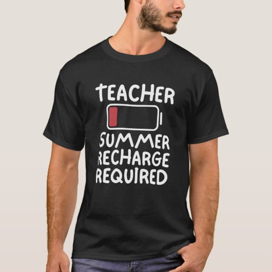 先生の夏の再充電が必要 Tシャツ (正面)