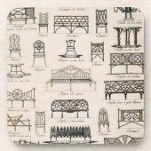 「先生の大要からの庭座席のためのデザイン、 コースター (正面)