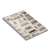 「先生の大要からの庭座席のためのデザイン、 ノートブック (右側)