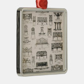 「先生の大要からの庭座席のためのデザイン、 メタルオーナメント (右)