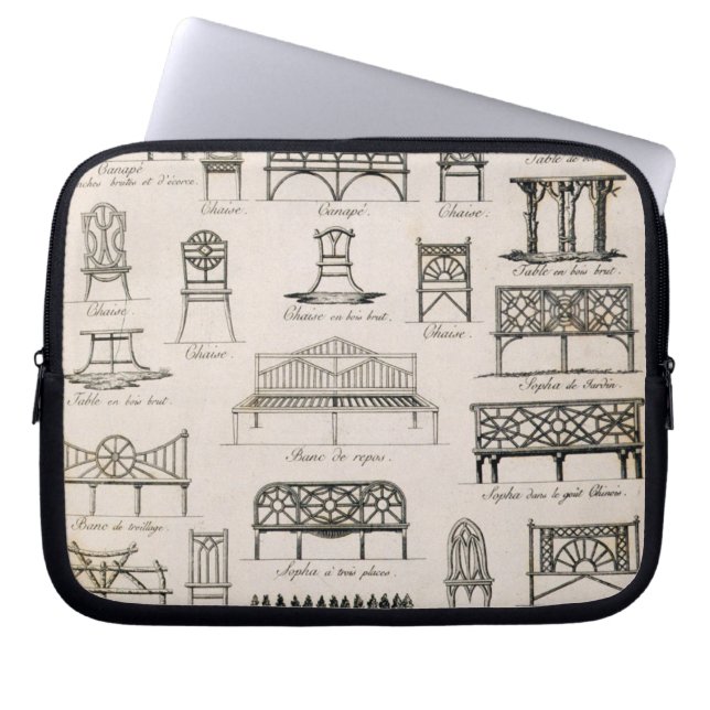 「先生の大要からの庭座席のためのデザイン、 ラップトップスリーブ (正面)