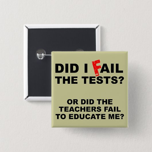 先生の失敗おもしろいなボタンのバッジ 缶バッジ (正面&裏面)