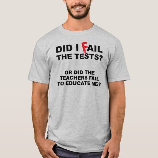 先生の失敗は面白いTシャツ Tシャツ (正面)