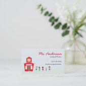 先生の学校および子供の名刺 名刺 (スタンド正面)