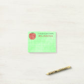 先生の学校の教室Apple |はベビー|の名前を学びます ポストイット (デスク上)