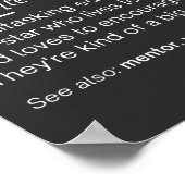 先生の定義おもしろい-教えの学校先生 ポスター (角)