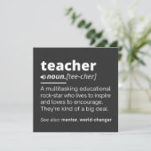 先生の定義おもしろい-教えの学校先生 招待状 (スタンド正面)