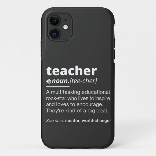 先生の定義おもしろい-教えの学校先生 Case-Mate iPhoneケース (裏面)
