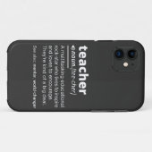 先生の定義おもしろい-教えの学校先生 Case-Mate iPhoneケース (裏面(横))