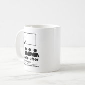 「先生の定義」感動的コーヒーマグ コーヒーマグカップ (正面左)