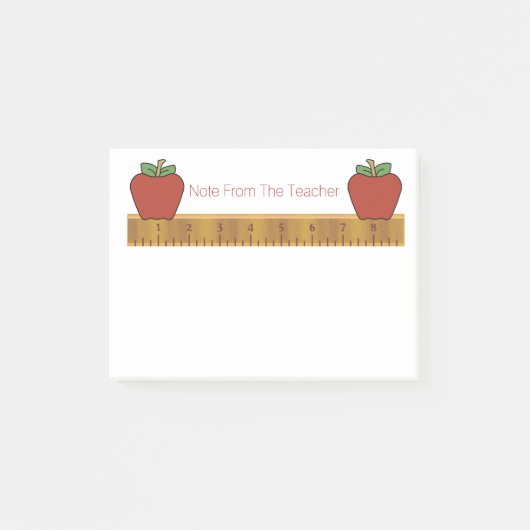 先生の定規のポスト・イットのパッド ポストイット (正面)