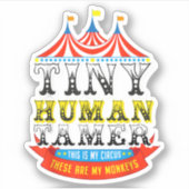 先生の小さな人間のタマーこの私のサーカス私のサル シール (正面)