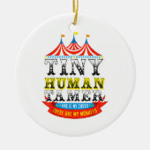 先生の小さな人間のタマーこの私のサーカス私のサル セラミックオーナメント (正面)