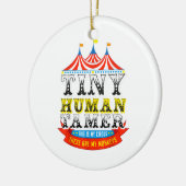 先生の小さな人間のタマーこの私のサーカス私のサル セラミックオーナメント (左)