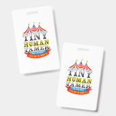 先生の小さな人間のタマーこの私のサーカス私のサル バッジ (表裏)