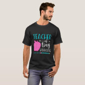 先生の小さな人間の長袖シャツ幼稚園 Tシャツ (正面フル)