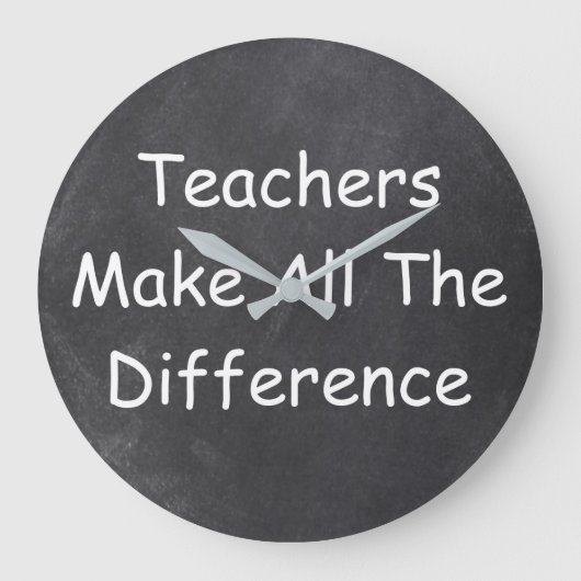 先生の差を作るシャルボードギフトアイディア ラージ壁時計 (正面)
