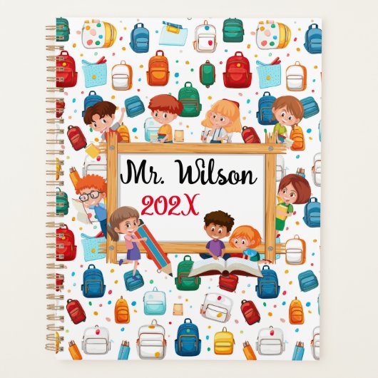 先生の年間日付 プランナー手帳 (正面)