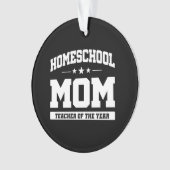 先生の年 – ホームスクールママ オーナメント (正面)