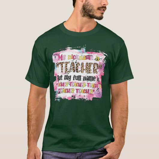 先生の引用ギフト Tシャツ (正面)
