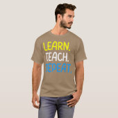 先生の引用 学ぶ者は繰り返す女の子 Tシャツ (正面フル)