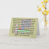 先生の引退「行き詰まり」ストーリーアートギフト カード (黄色い花)