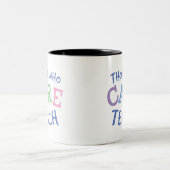 先生の心配のマグ ツートーンマグカップ (中央)