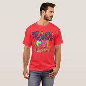 先生の愛にインスパイアされた少年 Tシャツ (正面フル)