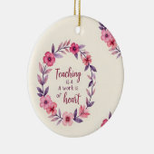 先生の愛のリース セラミックオーナメント (右)